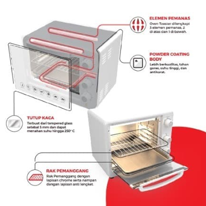 Maspion Oven Toaster 18 Liter - MOT1801S
